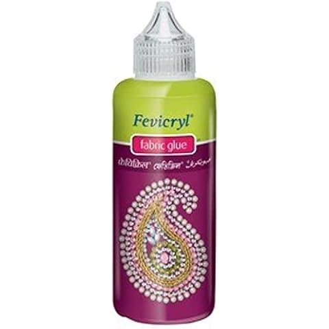 Fevicryl Fabric Glue - 80ml - For Stick beads, sequins, lace, ribbon and mirrors etc - Buy Original Only at E-Retail Deals Cover