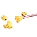 2pc Cute Cartoon Popcorn Shaped Eraser Box Creative Eraser Set-Box