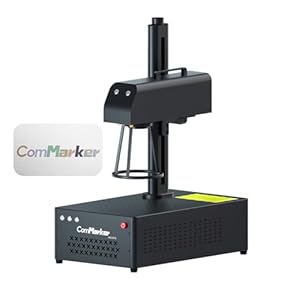 ComMarker 30 W JPT Mopa lasersnijder ondersteunt LightBurn, vezellaser-kleurmarkeringsmachine, desktop-handheld, 2 lenzen en beschermschild, lasergraveermachine voor metaal