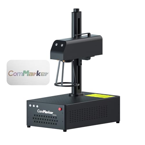 ComMarker 60 W JPT Mopa lasersnijder ondersteunt LightBurn, vezellaser-kleurmarkeringsmachine, desktop-handheld, 2 lenzen en beschermschild, lasergraveermachine voor metaal (B4 Mopa 60W)
