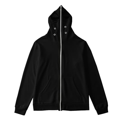 Mens Jacket Cotton Full Zip Up Novetly Fashion Hooded Jackets with Pocket - image 1