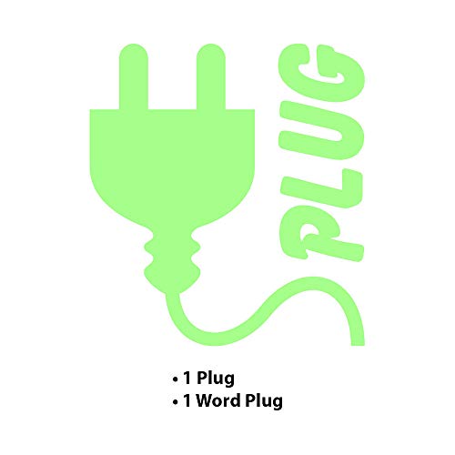 Ambiance Sticker Glow in The Dark Plug Symbol 10 x 10 cm, 10x10cm - Image 2