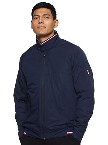 Tommy Hilfiger Stretch Harrington Chaqueta , Azul (Navy Blazer Chs) , Medium para Hombre
