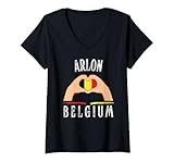 Photo Gallery donna belgium flag heart arlon city maglietta con collo a v Photo Gallery donna belgium flag heart arlon city maglietta con collo a v