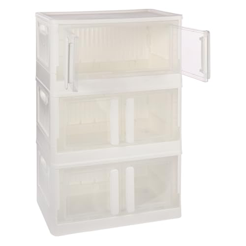 Boîtes de rangement empilables plastique avec couvercle et roulettes