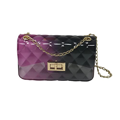 Bella Luna Candy Color gesteppte Gelee Geldbörse Crossbody-Tasche oder Schultertasche Cover
