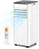 Feelfunn 10,000 BTU Portable Air Conditioner - 3-in-1 Portable AC Unit for Rooms Up to 450 Sq. Ft., with Remote Control, Cooling, Dehumidifier & Fan Modes, AC Unit for Bedroom, Office, Apartment