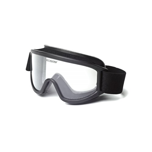 ESS Tactical XT Military Goggles with Black Frame, Clear Lens and 40mm Strap - 740-0243 - ESS