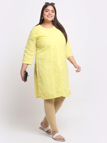 Image of Soft Cotton Ankle Lenght Solid Regular and Plus 35 Colours Leggings for Womens and Girls (Sizes :- M to 6XL)