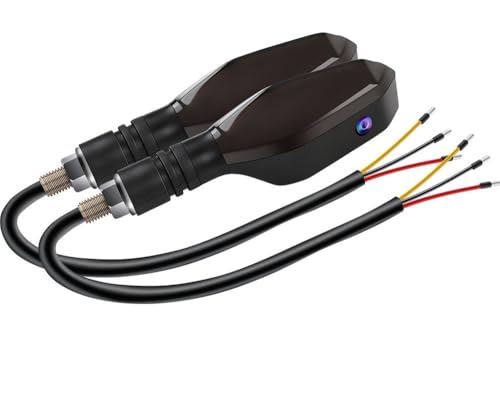 Luces de giro universales para motocicleta freno trasero secuencial y lámpara proyección color