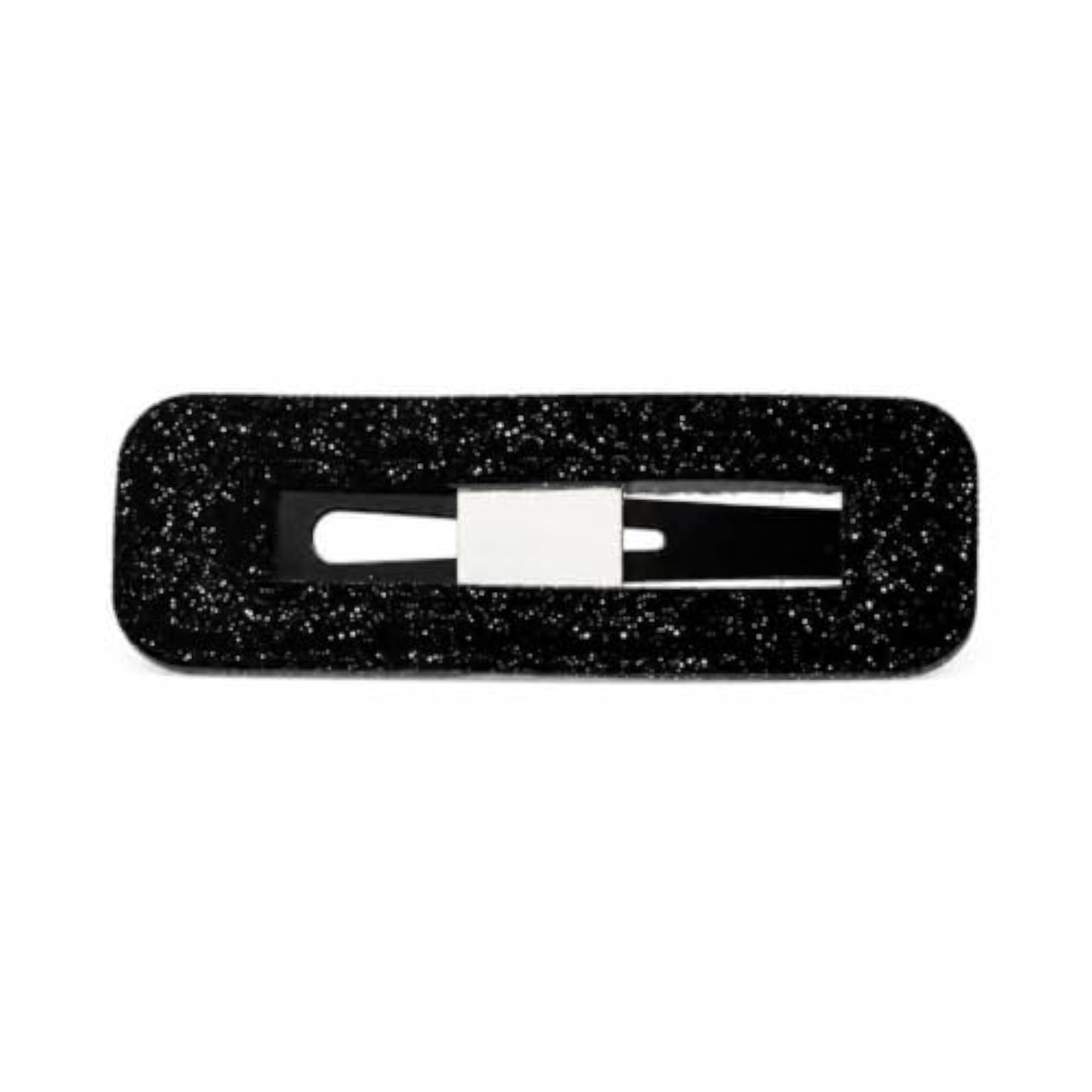 Women's Silver Black Star Hair Clips, Claw Clips for Side Bangs