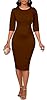 Brown Elegance Church Dress for Women Business or ... #3