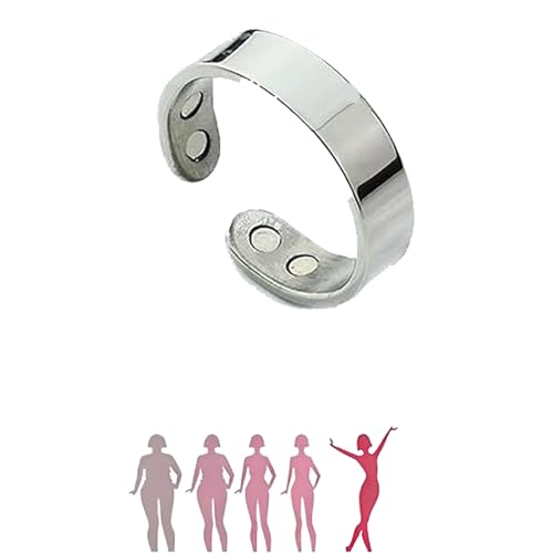 TiFluFlue Vayro Ring Adjustable Open Lightweight RingsOriginal Mgntc Wellness Rings For Women Ring For Women Men Health Jewelry Gifts(silver)