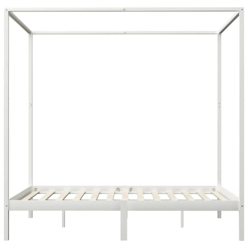 Cama con Dosel Madera Marca Wakects