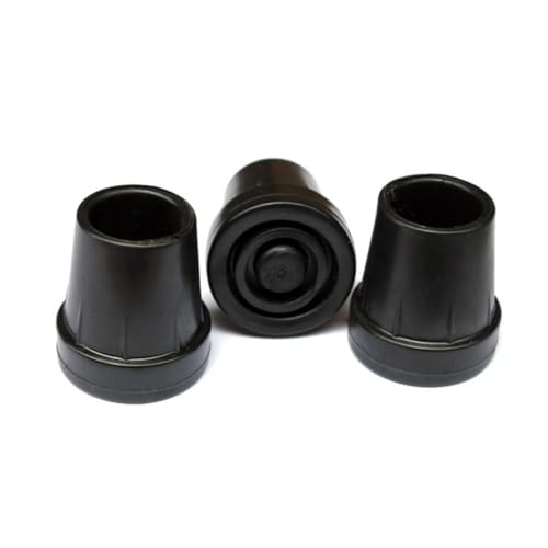 HOODANCOS 10個 滑り止め マット 杖 先端 プロテクター 脚 先端 杖 先端 松葉杖 先端 黒