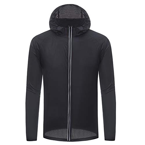 Preisvergleich Produktbild Whittie Softshelljacke übergangsjacke Regenjacke mit Kapuze Winddicht atmungsaktiv Outdoor Angelbekleidung Mnner und Jungen,Black,3XL