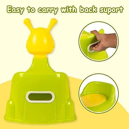 Image of Nabhya Robot Baby Potty Training Seat- Chair for Kids- Infant Potty Toilet Chair with Removable Tray & Closing Lid (Green)