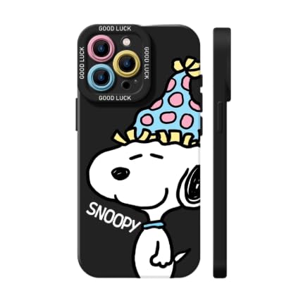 Jetyon iPhone 15 用 ケース スヌーピー可愛らしい液状シリコン防?かつ色褪せないスマホケース