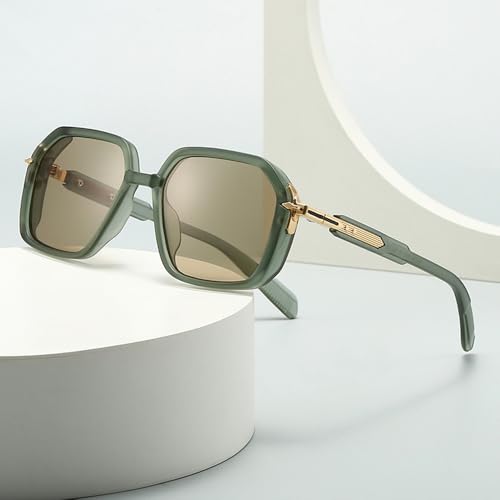 Lunettes de soleil rétro à rivets et verres dégradés mode unisexe - 2