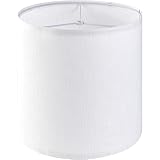 Small Drum White Texture Lampshades Replacemnt for Table Lamps Pendant Light-10