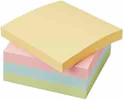 未使用品！付箋22セット Amazon.co.jp: 付箋(ふせん) カラーアソート 75×75mm 20冊(10冊