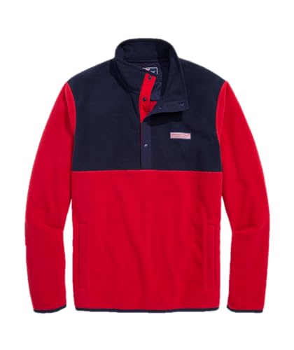 Image of vineyard vines Color-Blocked Harbor 1 /4 Snap