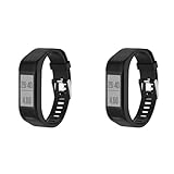 2 cinturini compatibili con Garmin Vivosmart HR+, da donna, per sport, impermeabile, in silicone, per Garmin Vivosmart HR Plus