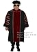 Ariro Unisex Deluxe Doctoral Graduation Gown and Doctoral Hood 8 Sided Tam Package (Scarlet, 60)