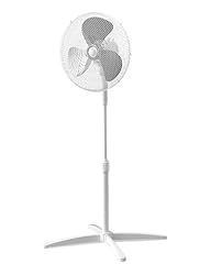 COMFEE' CFS40PW00A2 40W Ventilatore a Piantana, 3 Velocità Regolabili, Oscillazione 90°, Altezza Regolabile, Flusso d'Aria Potente e Funzionamento Silenzioso, Ideale per Casa e Ufficio, Bianco