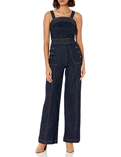 Ella Moss Women's Misses Wide Leg Denim Jumpsuit, Rinse, 30