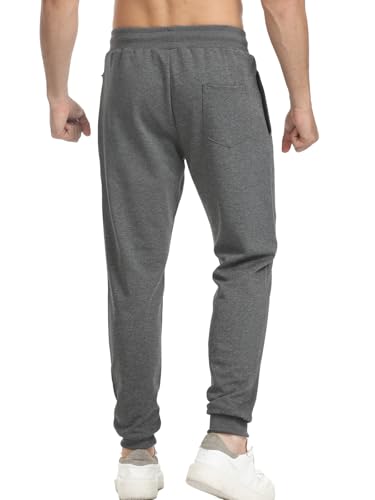 Surenow Men's Athletic Sweatpants Active Workout Jogger Pants for Men with Pockets Tapered Drawstring Gym Running Track Pants2