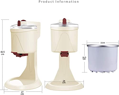 Samnuerly Softeismaschine Home Kleine DIY Küche Automatische Mini-Obst-Softeistüten-Eismaschinen Gesund Einfache One… – Bild 4