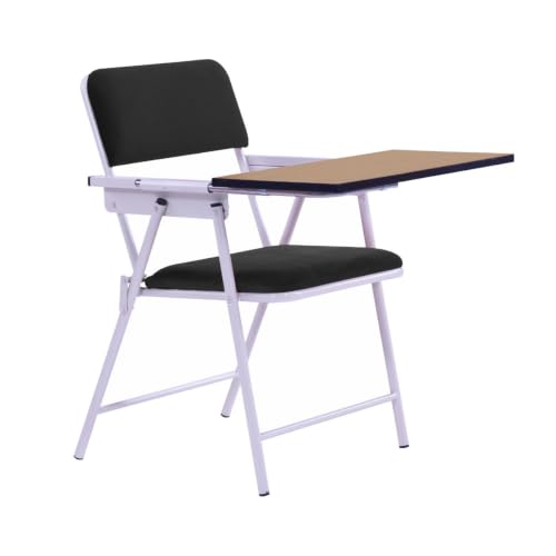 Image of Spacecrafts Folding Cushion Study Chair | Space Saving | Desk Chair | Powder Coated with Cushion | Chair with Writing Pad