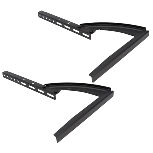 Support TV métallique réglable pour bureau avec base en fer stable pour salon