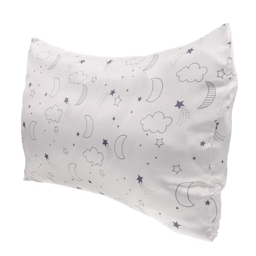 HOOTNEE Soft Silk Satin Pillowcase for Toddlers Breathable Pillow Case Set Fun Prints Comfortable Envelope Closure Pillow Covers for Boys and Girls Bedding