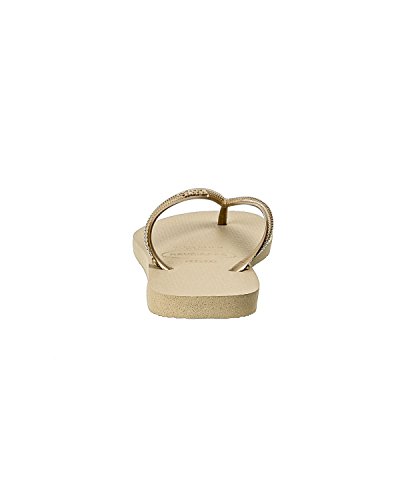 Chinelo Slim, Havaianas, Feminino, Areia/Dourado Claro, 35/36