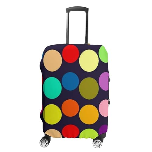 Beautiful Polka Dot Luggage Cover Personalization Suitcase Covers Protector Elastic Washable Baggage Cover Anti-Scratch For Traveling, Aircraft Consignment L