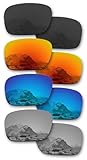 4 Pairs Polarized Replacement Lenses for Oakley Holbrook OO9102 Sunglasses 57mm