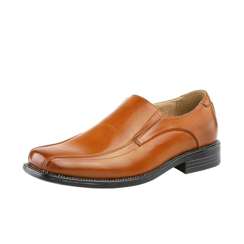 Dress Shoes for Men Men's Formal Leather Dress Shoes Slip-On Business Chef Shoes with Square Toe for Spring Autumn