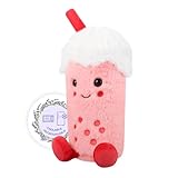 SuzziPals Heatable & Coolable Bubble Tea Stuffed Animals, Cute Microwavable Heating Pad Plushies for Soothing & Relaxation, Stuffed Bubble Tea Plush Toys, Plush Toy Gift