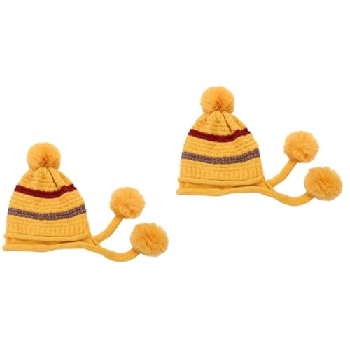 Bonnet laine chaud jaune pour ski et activités extérieur en hiver LIFKOME