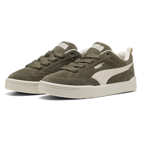 PUMA Unisex Park Lifestyle Raw Sneaker, Loden Green Alpine Snow, 46 EU