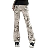 【Trendiger Stil】: Bequeme Lange Yogahosen Für Frauen Können Gut Mit Einem Oberteil, T-Shirts, Einer Bluse, Schuhen Und Sandalen Für Einen Lässigen Und Stilvollen Look Kombiniert Werden. Solche Klassischen Damen-Freizeithosen Halten Sie Bequem Und Stilvoll.cargo hose damen baggy hosen teenager mädchen trend 2022 y2k jogginghose oversized jean jacket jeans y2k high waisted cargo pants cargo pants women white parachute pants pajama pants y4k womens baggy jeans