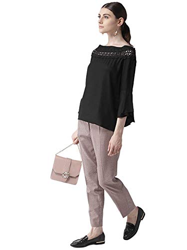 Image of Style Quotient Women Solid Viscose Rayon Smart Casual top