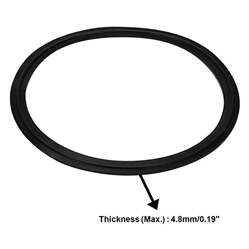 Image of DERNORD 6 inch Tri Clamp EPDM Sanitary Gasket Fits Tri-Clover Type Ferrule (Pack of 2)