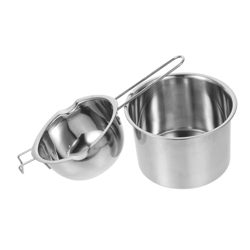 TOPPERFUN 1set Double Boiler Pot Set Candle Melting Pot for Chocolate Candy Compact Design for Easy Cleaning for Baking Cooking and Home Use