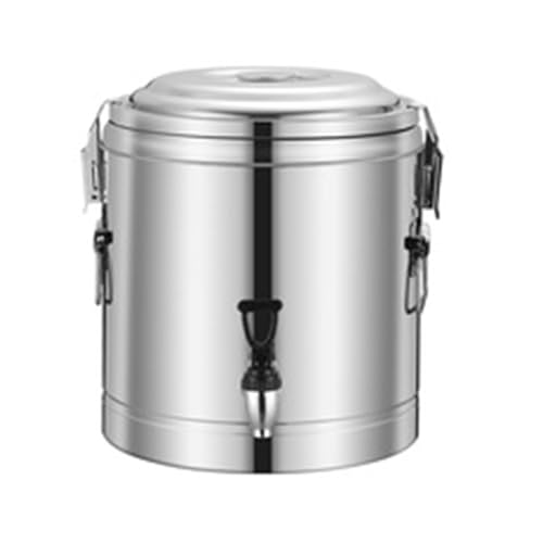 Dispensador de bebidas aislado de acero inoxidable 304 con espiga, recipiente termo de 30 litros para bebidas calientes y frías, ideal para café, jugo, leche y agua (20 L)