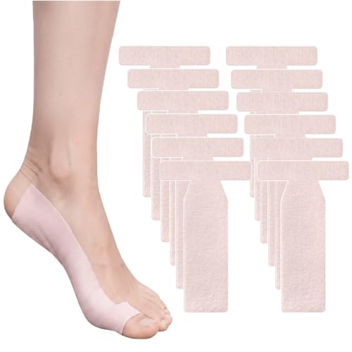 12 Pack Turf Toe Brace T-Straps for Big Toe Adhesive Bunion Tape Waterproof