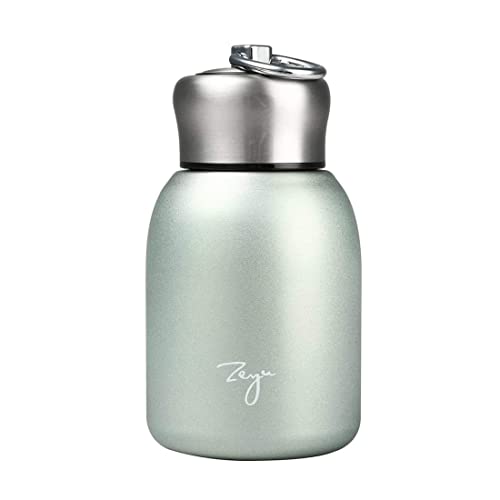 Image of Vivian 10.15oz /300ML Mini Thermal Mug Leak Proof Vacuum Flasks Travel Thermos Stainless Steel Drink Water Bottle Thermos Cups for Indoor and Outdoor (Green)