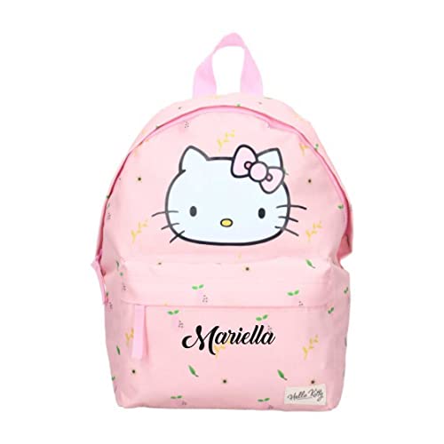 Hello Kitty Rucksack – Niedlicher rosa Mädchenrucksack für Mädchen mit Schleifenmuster
